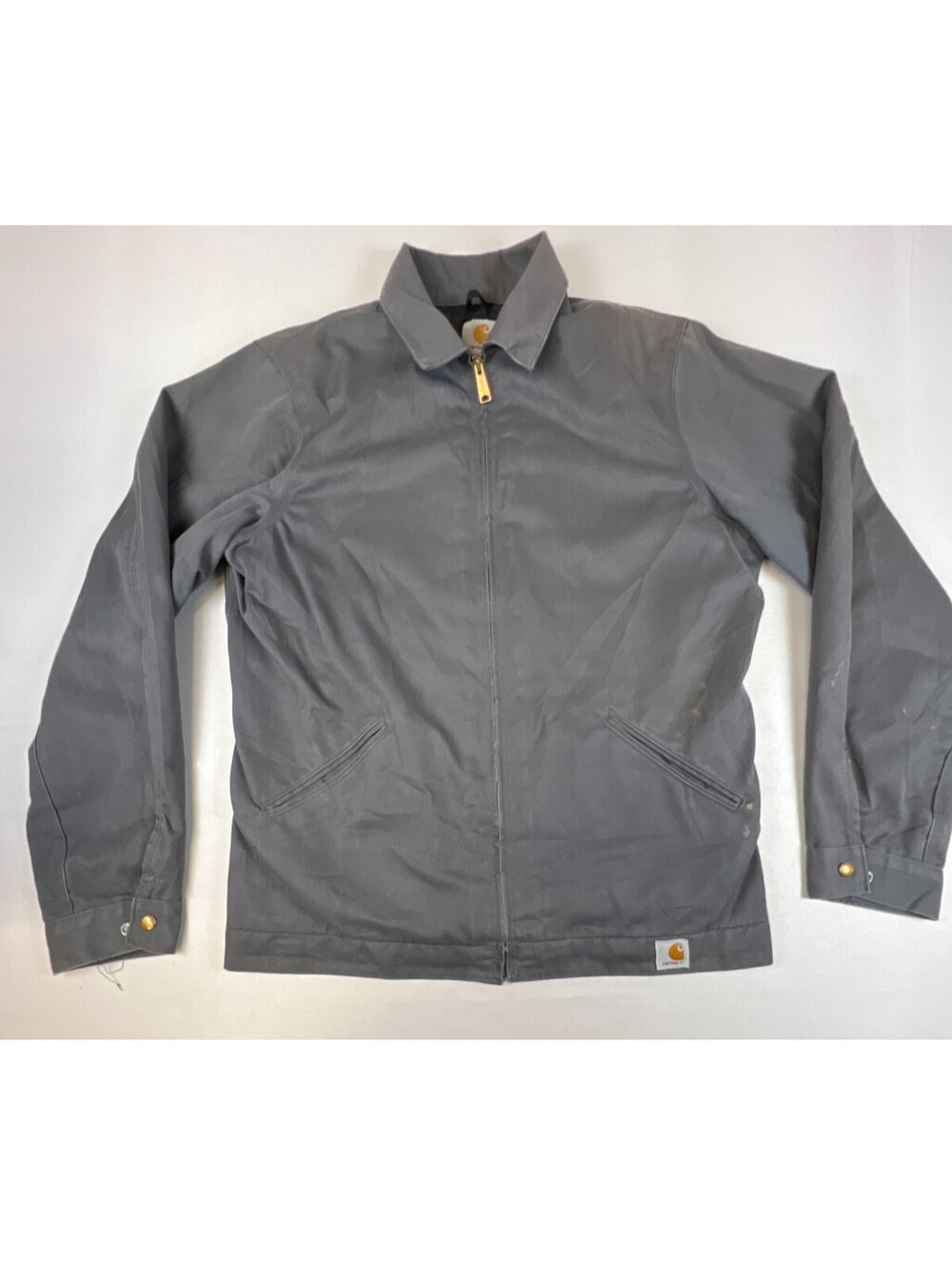 Carhartt Men M Tall J293 DKG Dark Gray Quilted Lined Workwear Jacket